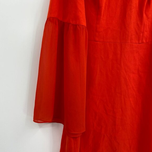BCBGMaxAzria Red Bell Sleeve Mini Dress | New With Tags - Picture 5 of 8